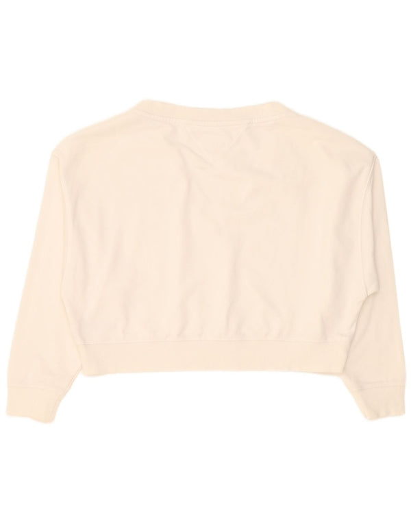 Damska bluza oversize Tommy Hilfiger Crop Oversize UK 10 Small White