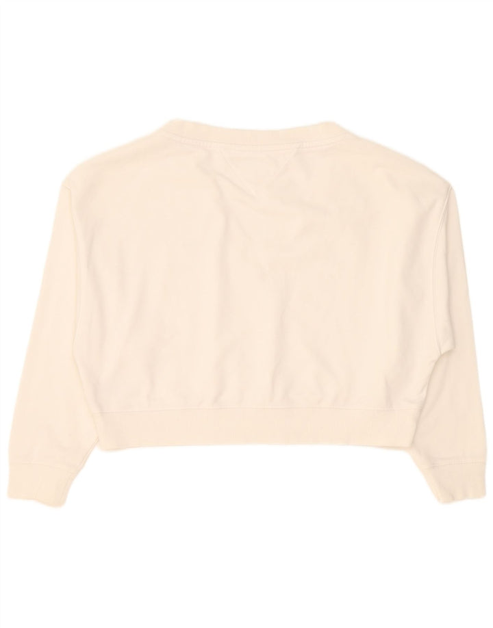 Damska bluza oversize Tommy Hilfiger Crop Oversize UK 10 Small White