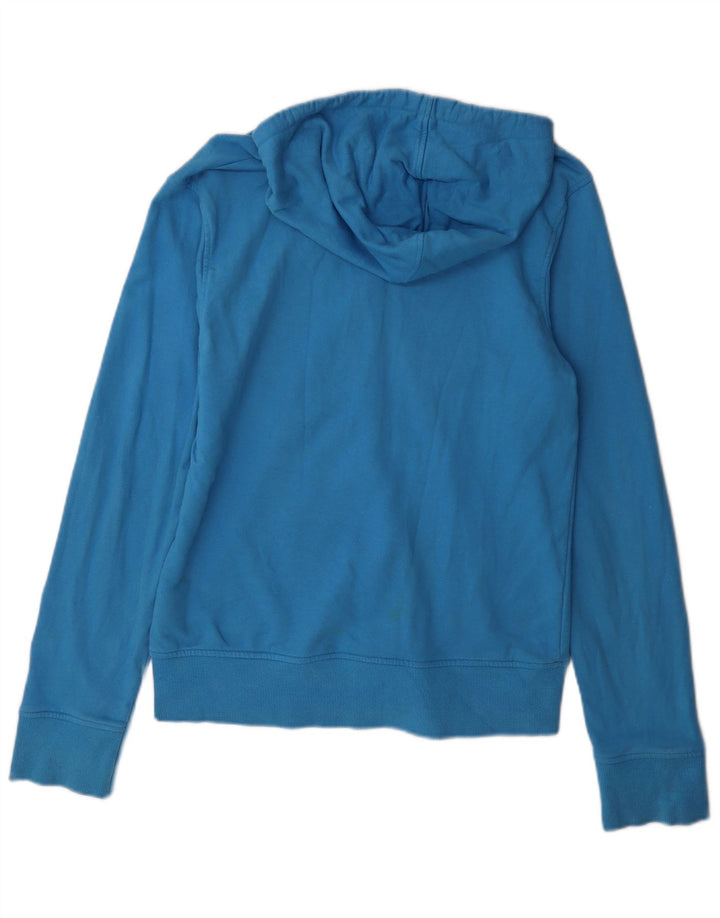 Męski sweter z kapturem i zamkiem błyskawicznym Jack & Jones, średnioniebieski, bawełniany