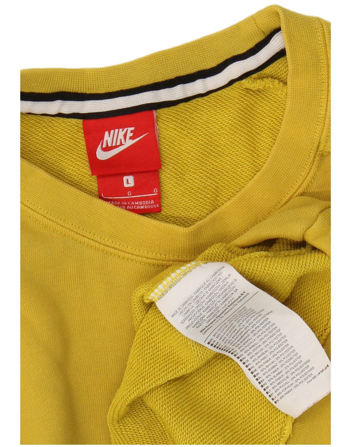 Bluza męska Nike, duża, żółta, bawełniana