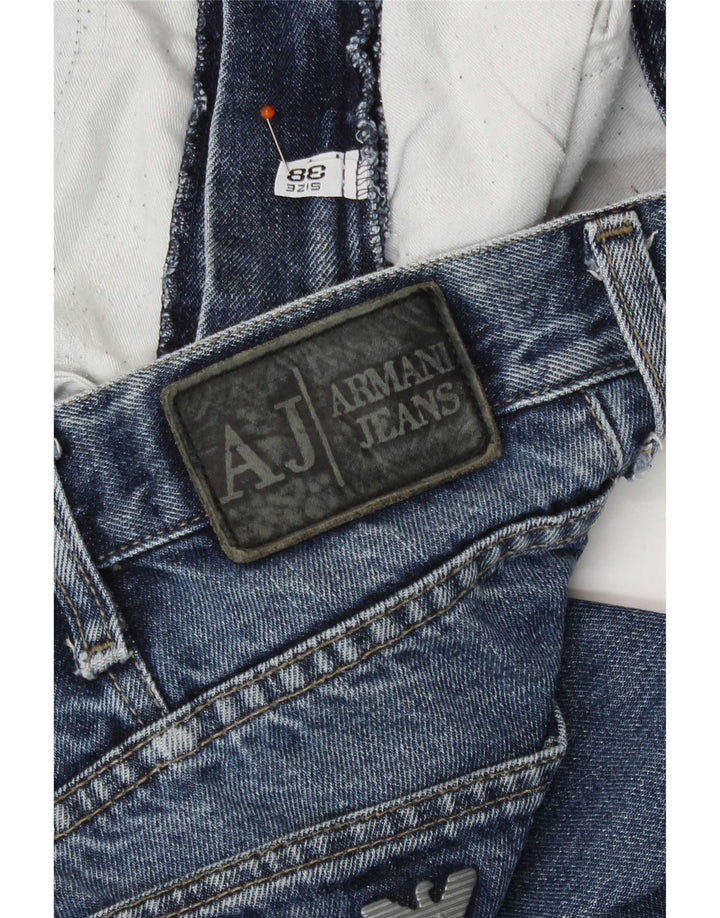 Męskie proste dżinsy Armani W38 L31 niebieskie