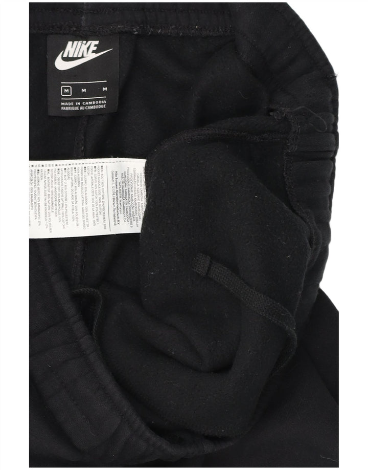 Męskie spodnie dresowe Nike, joggery, średnia czerń, bawełna z blokami kolorów