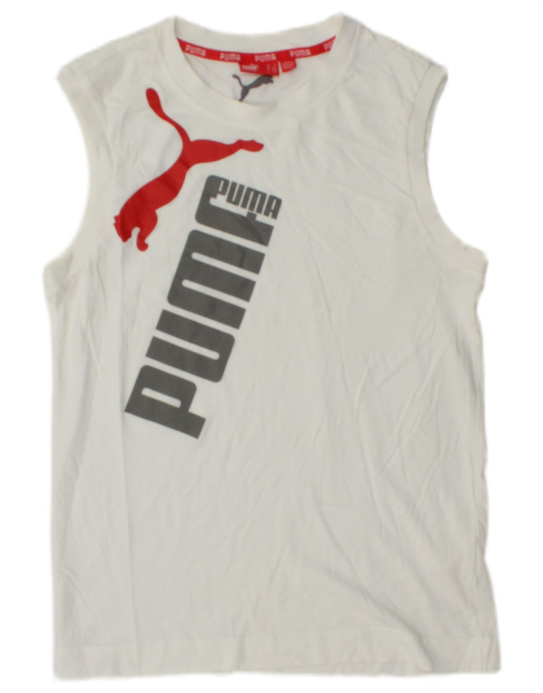 Męska kamizelka z grafiką PUMA, mała, biała