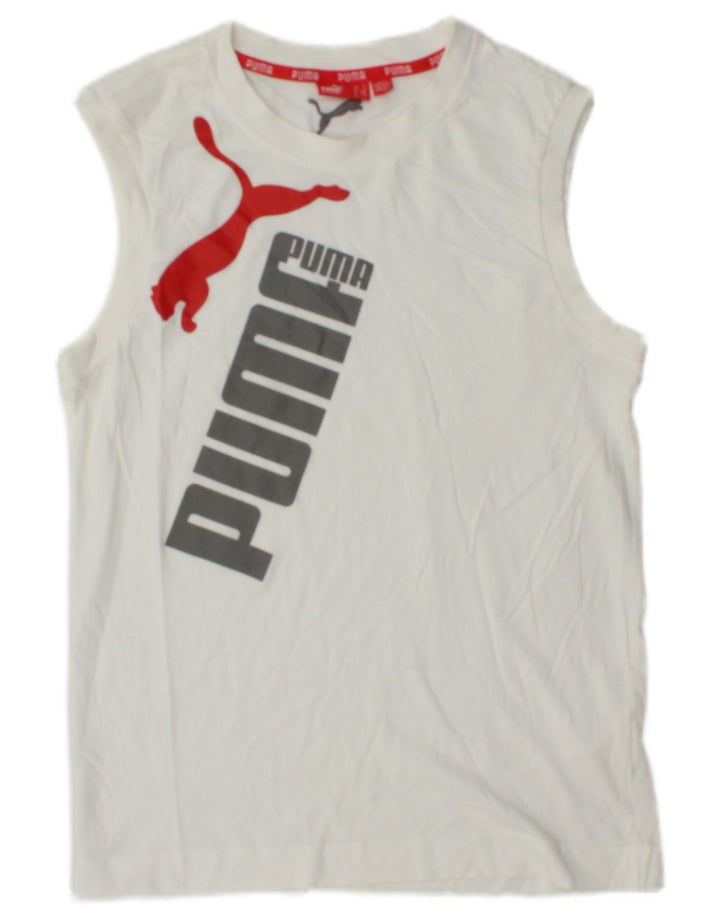 Męska kamizelka z grafiką PUMA, mała, biała