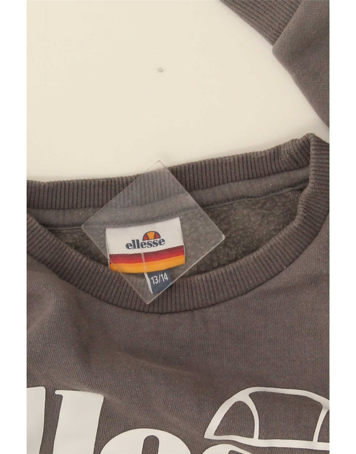 Bluza chłopięca Ellesse z grafiką, 13-14 lat, szara