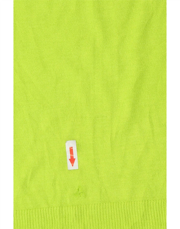 Damski sweter oversize z dekoltem w łódkę Zara UK 10 Small Green Wiskoza