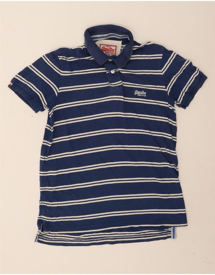 Męska koszulka polo Superdry w duże niebieskie paski