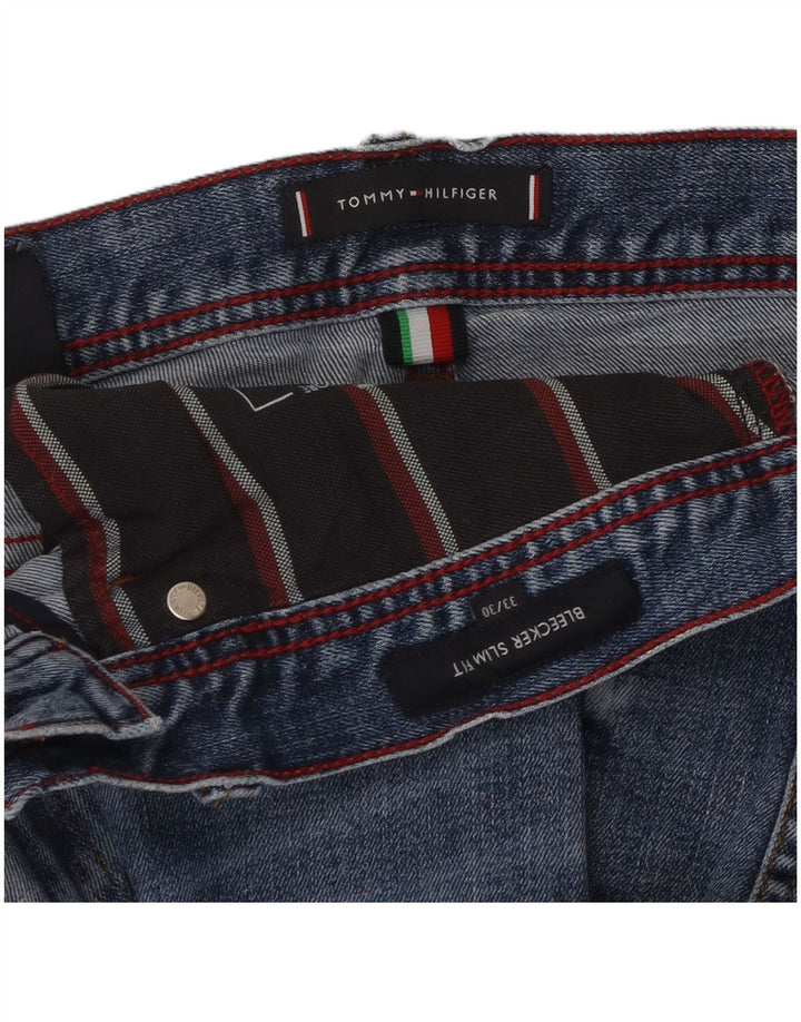 Męskie jeansy Tommy Hilfiger Bleecker Slim W33 L30 Niebieskie