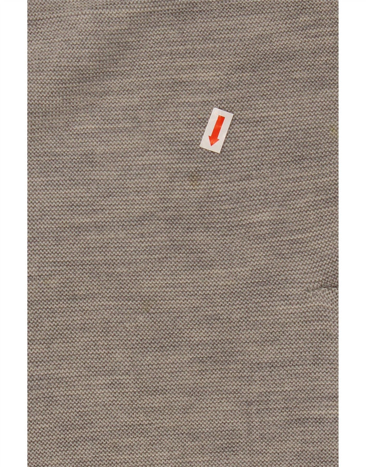 COS Damski sweter z krótkim rękawem 3/4 i dekoltem w łódkę, UK 10, mała, szara wełna