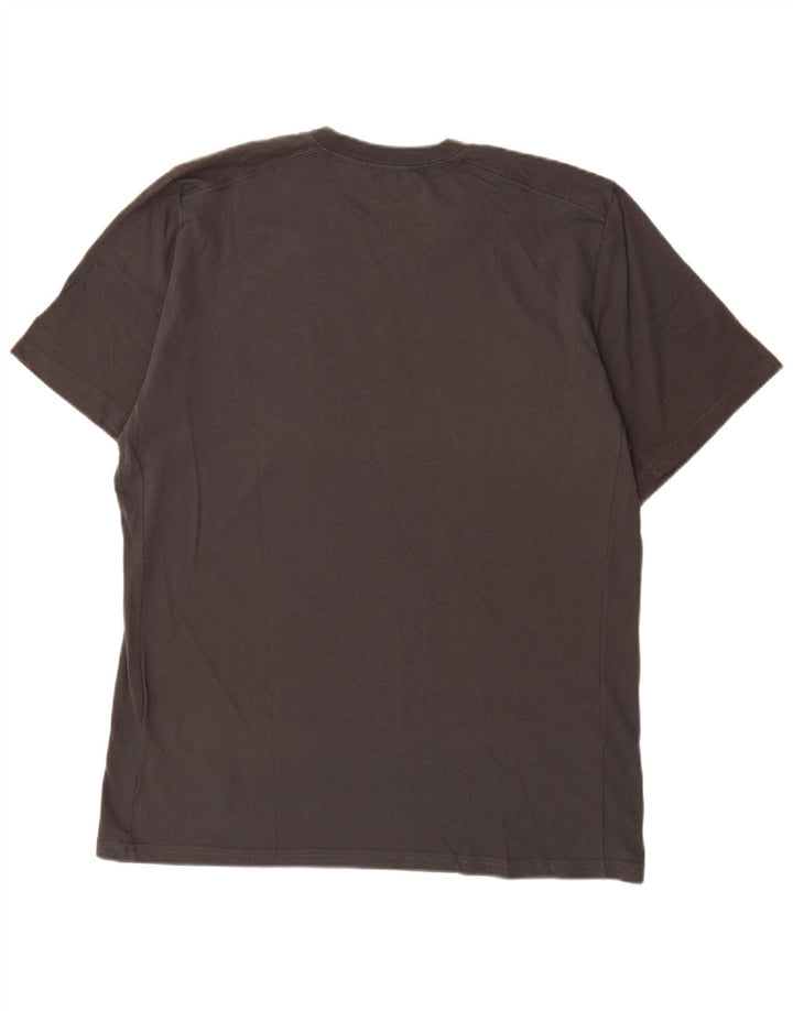 Męski T-shirt Nike Dri Fit z grafiką, duży, szary, bawełniany