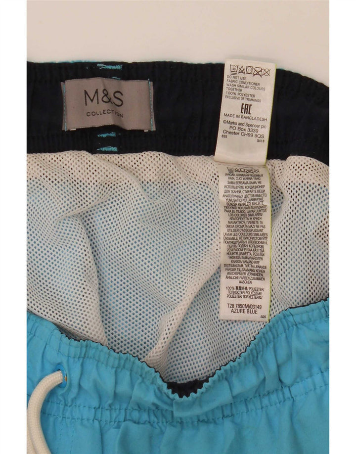 Męskie spodenki kąpielowe Marks & Spencer, duże, niebieskie, poliestrowe