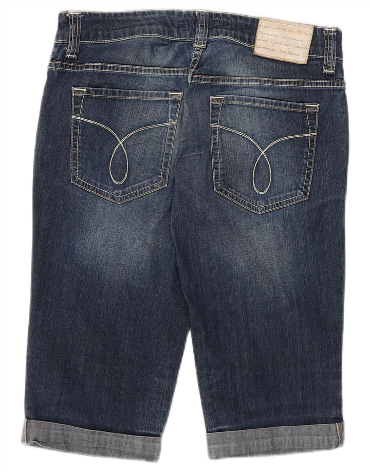 Damskie spodenki jeansowe CALVIN KLEIN W28 Średni granat, bawełna
