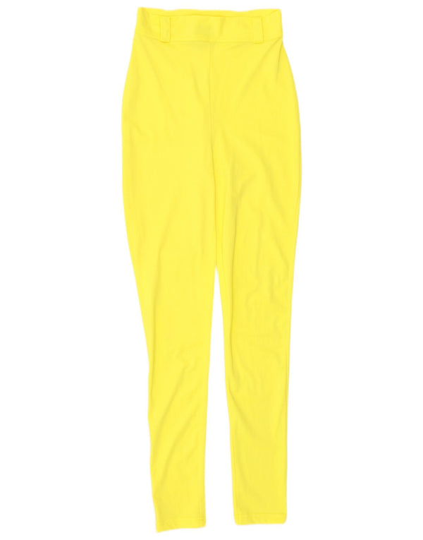 Damskie legginsy z wysokim stanem Gianni Versace IT 44 Medium W26 L29 Żółty nylon