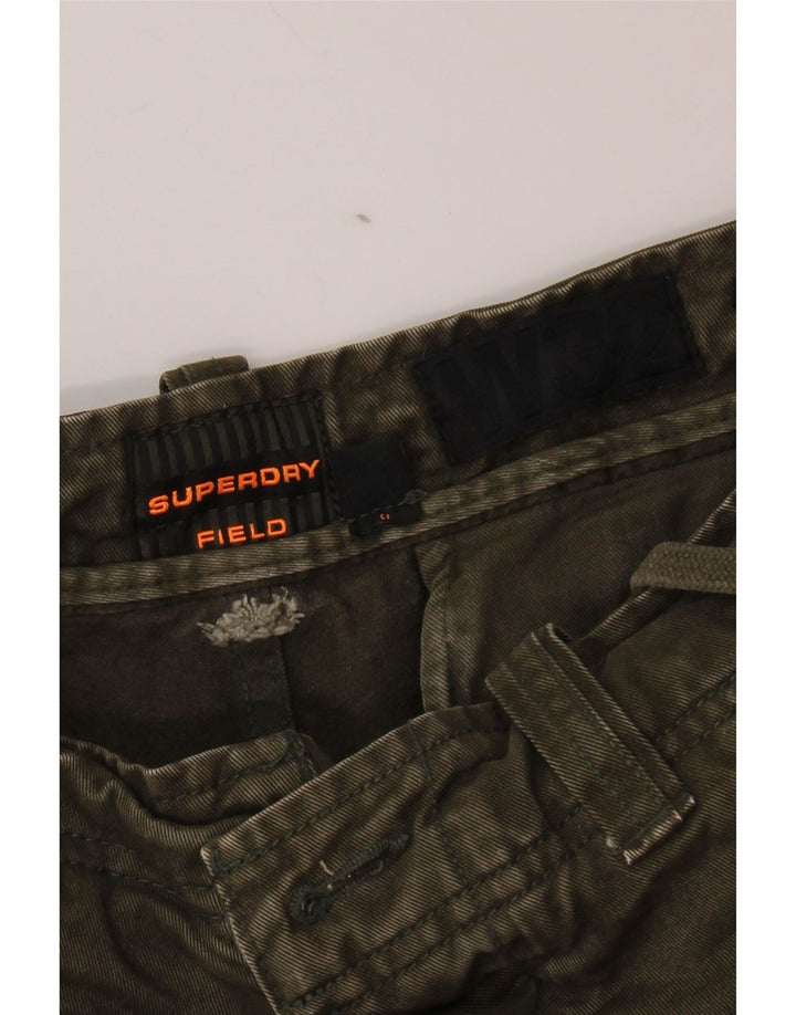 Męskie spodenki cargo SUPERDRY W32, średnia bawełna khaki