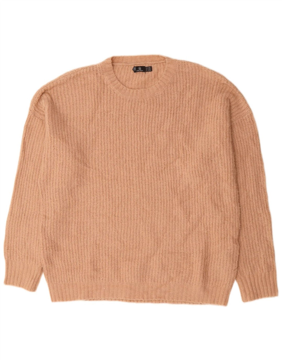 Damski sweter oversize Volcom z okrągłym dekoltem, UK 12/14, średni róż