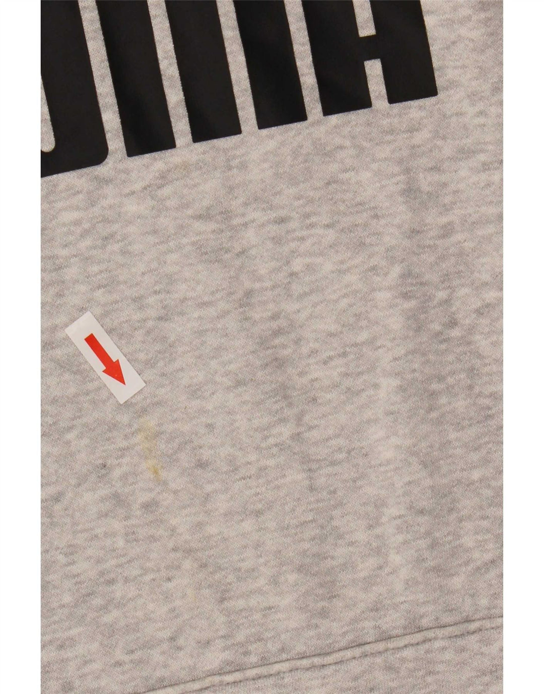 Męski sweter z kapturem Puma z grafiką, mały, szary, bawełniany