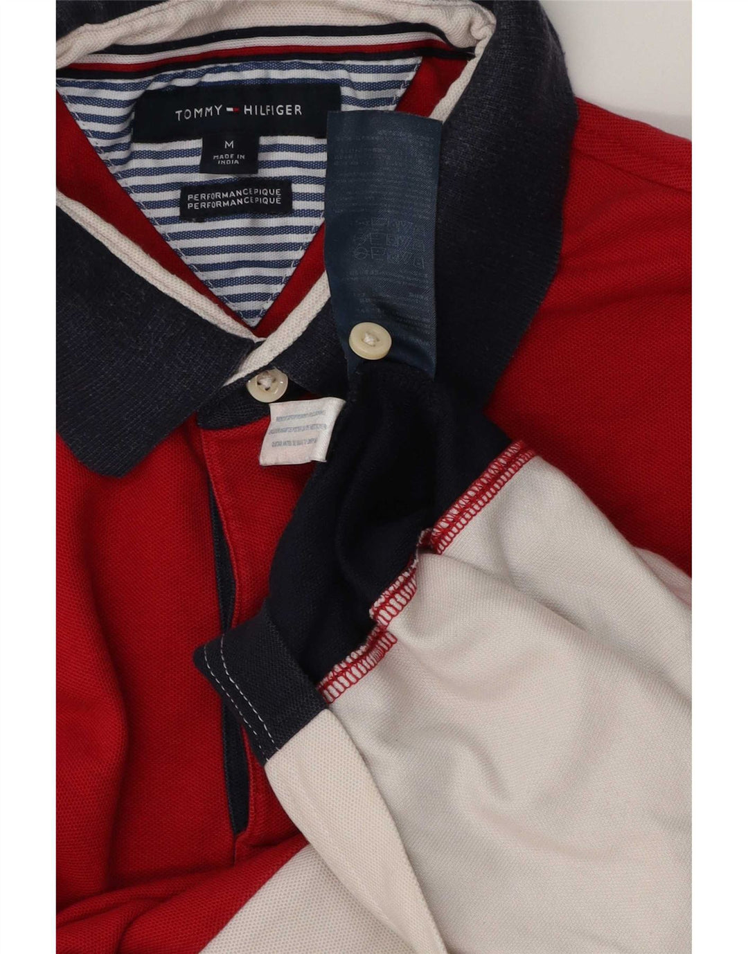 Męska koszulka polo Tommy Hilfiger, bawełniana, w kolorze średniej czerwieni