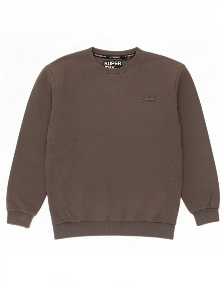 Damski sweter oversize Superdry UK 8, mały, szary, bawełniany