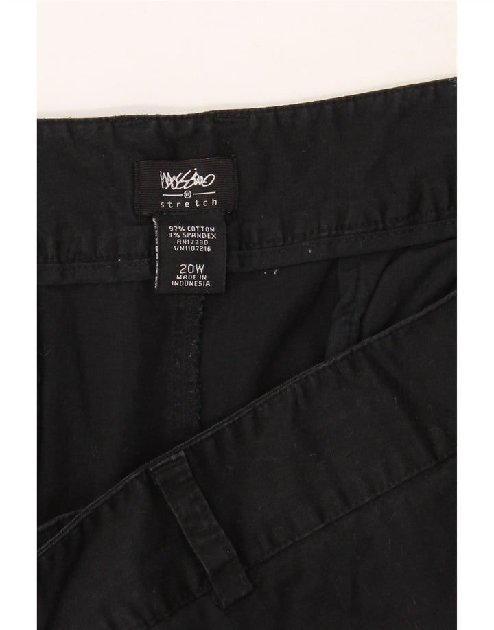 MOSSIMO Womens Chino Shorts US 20 3XL W40 Black Cotton Vintage Mossimo and Second-Hand Mossimo from Messina Hembry 