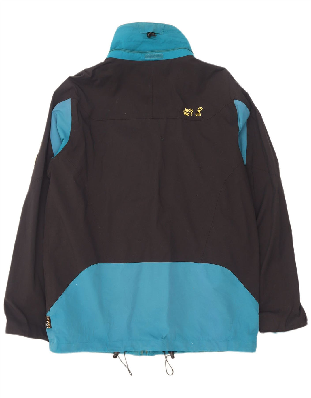 Męska kurtka przeciwdeszczowa Jack Wolfskin UK 44/46 XL Niebieski poliamid z blokami kolorów