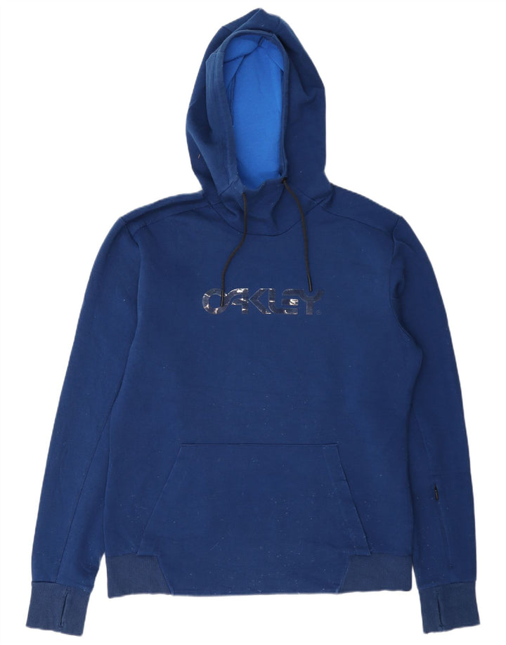 Męski sweter z kapturem Oakley Graphic o regularnym kroju, średnioniebieski