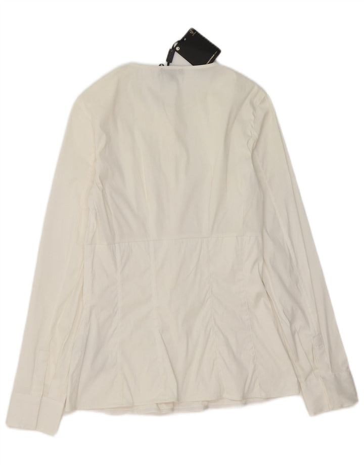 Koszula damska Massimo Dutti EU 34 2XS Biała bawełna