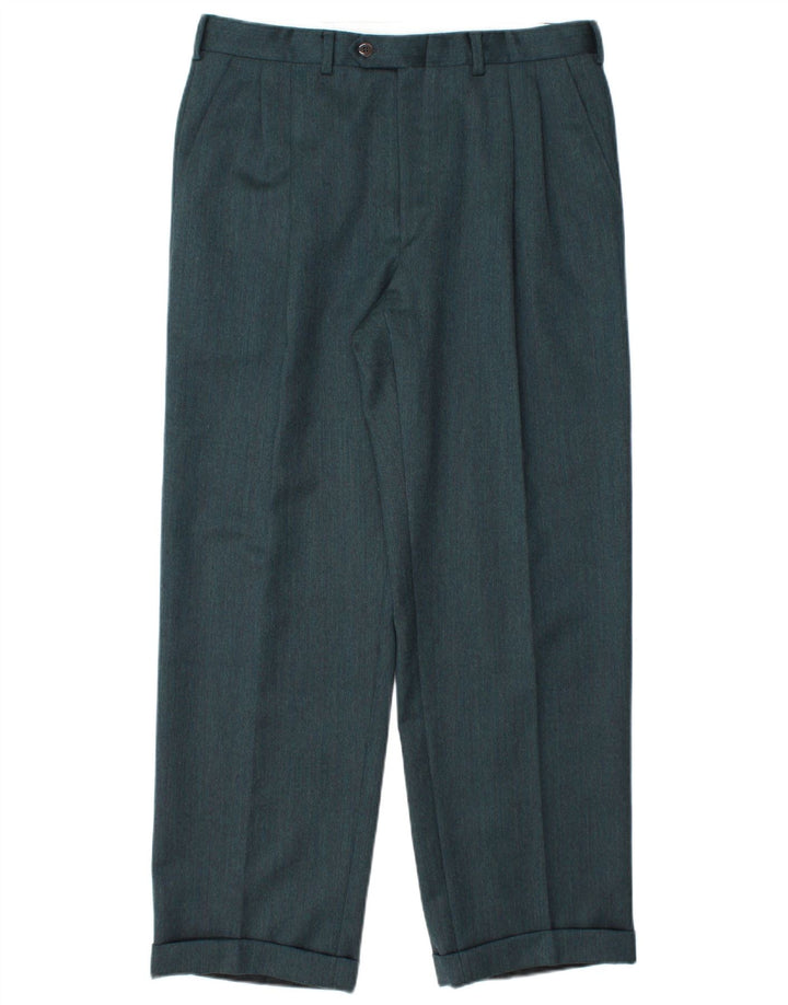 ANGELICO Męski dwuczęściowy garnitur IT 50 Large W34 L30 Zielony