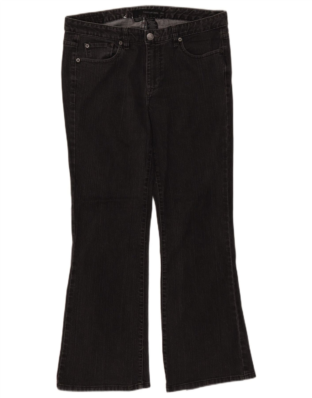 Damskie dżinsy CALVIN KLEIN Ultimate Bootcut W31 L28, czarne, bawełniane