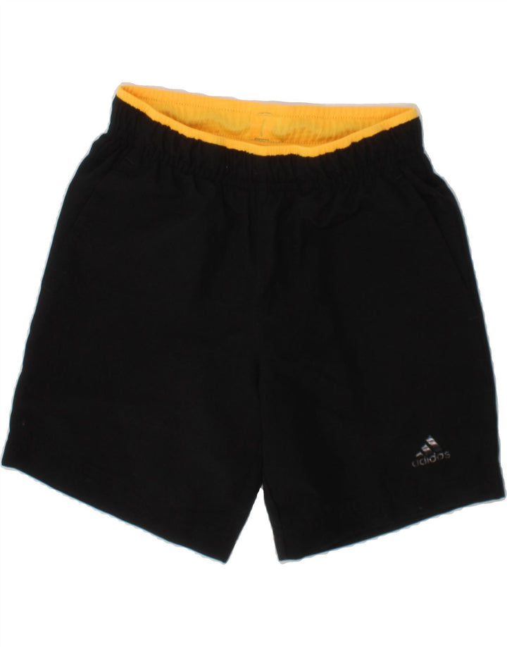 ADIDAS Boys Climalite Sport Shorts 7-8 Years  Black Polyester Vintage Adidas and Second-Hand Adidas from Messina Hembry 