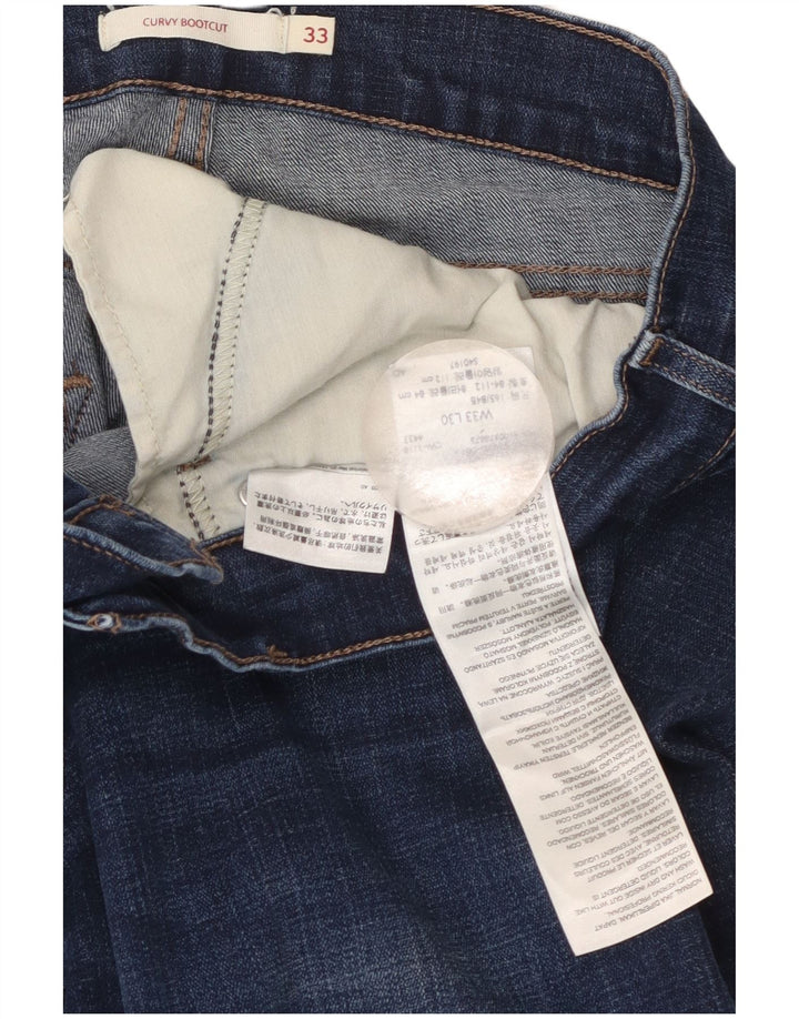Damskie jeansy Levi's Curvy Bootcut W33 L30 Niebieska bawełna