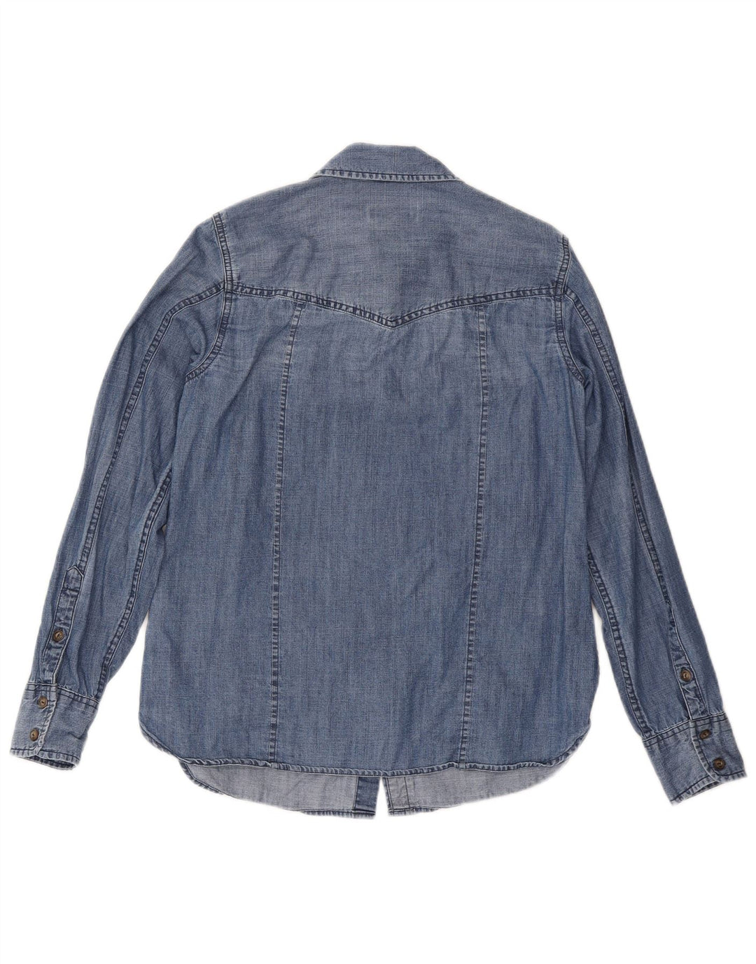 Damska koszula dżinsowa Orvis UK 10 mała niebieska bawełniana