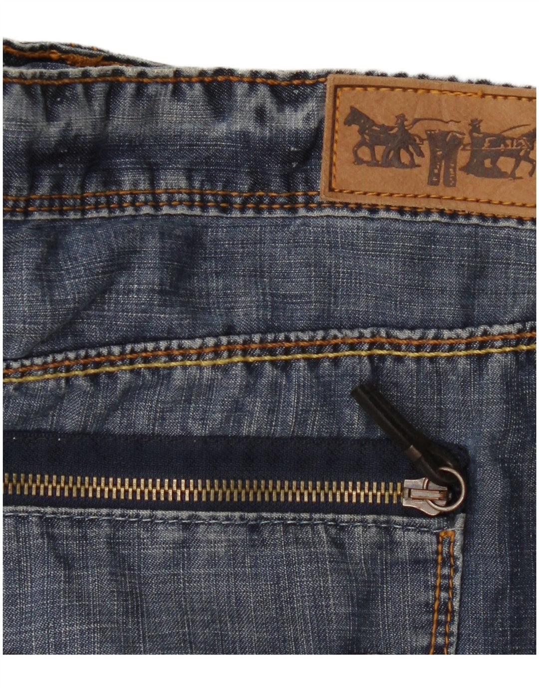Damska mini spódniczka jeansowa Levi's W38 XL niebieska
