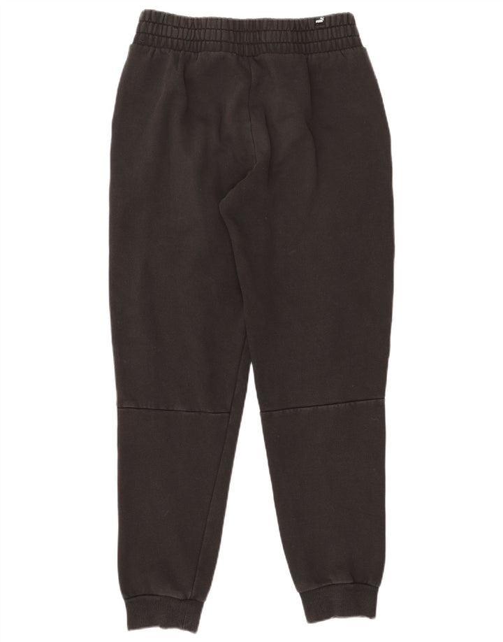 Męskie spodnie dresowe PUMA z grafiką, średnio czarne, bawełniane