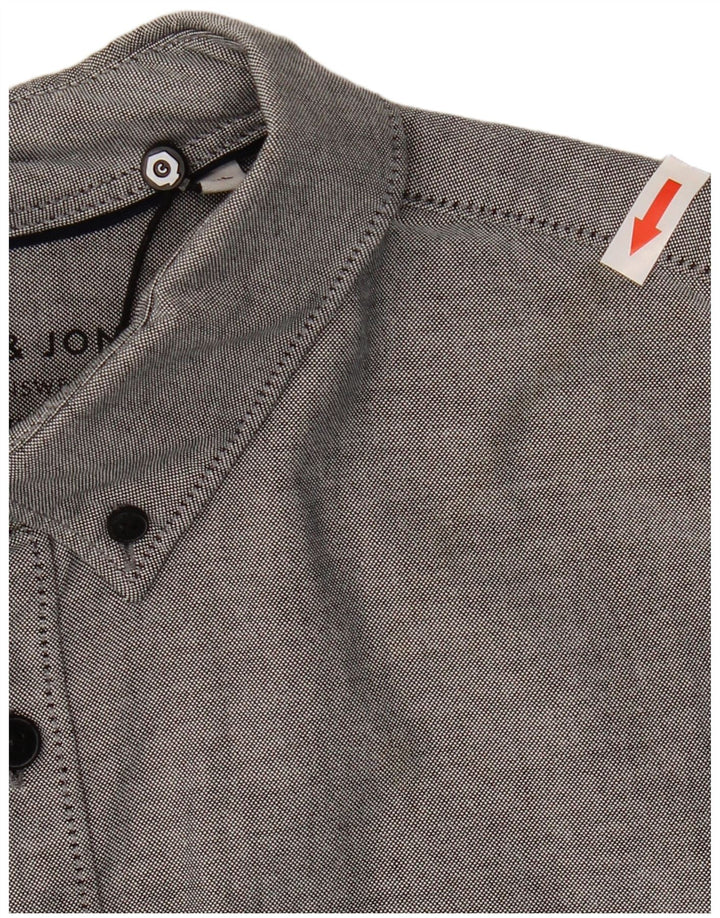Koszula męska Jack & Jones Slim Fit XL, szara, bawełniana