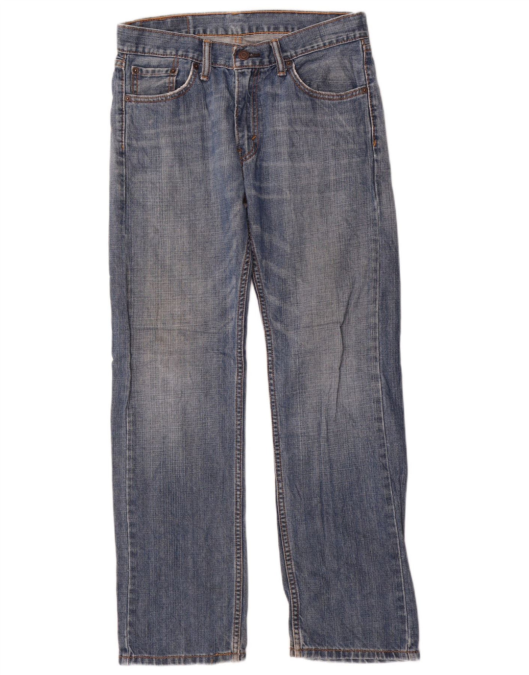 Męskie jeansy Levi's 505 Straight W30 L30 Niebieskie bawełniane