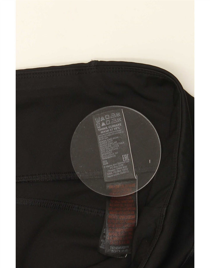 Damskie legginsy Marks & Spencer UK 22 3XL, czarny poliester
