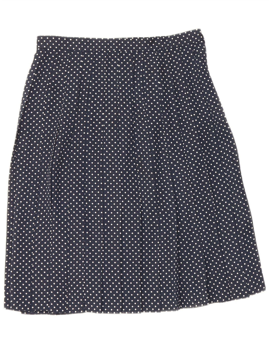 Vintage damski komplet dwuczęściowych spódnic IT 44 Medium W28 granatowy w cętki