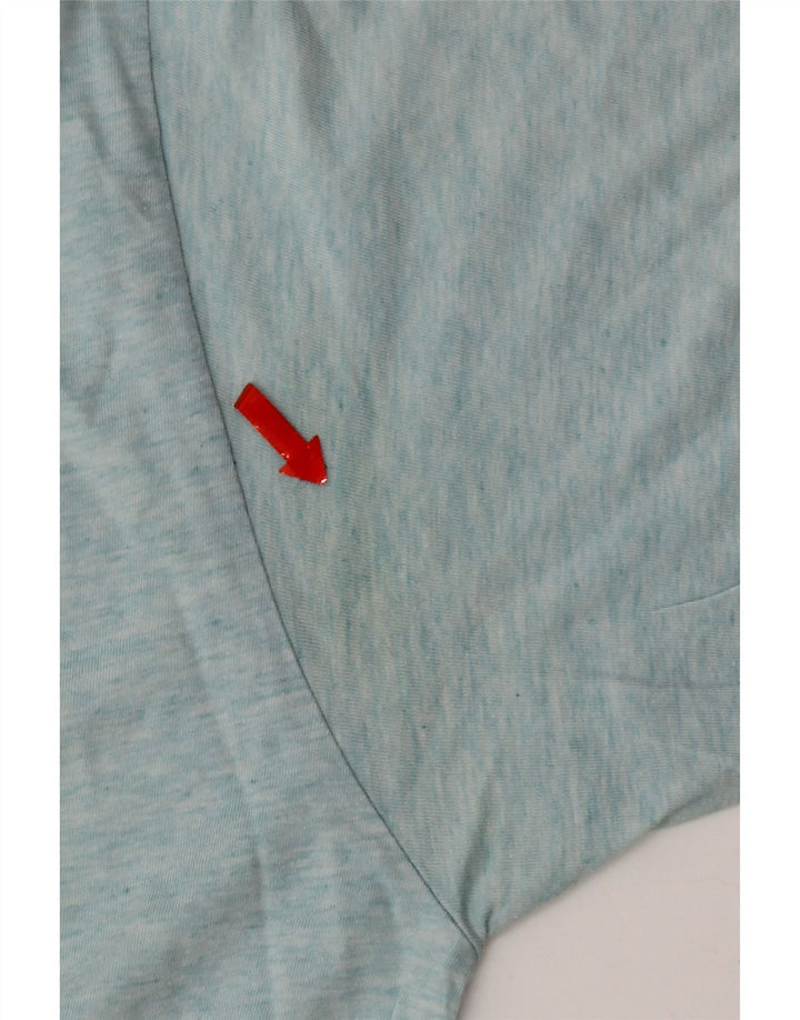 T-shirt męski Trussardi, duży, niebieski, bawełniany