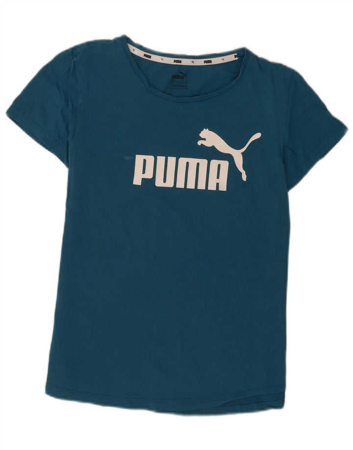 Damska koszulka z grafiką Puma Top UK 12 Medium Blue
