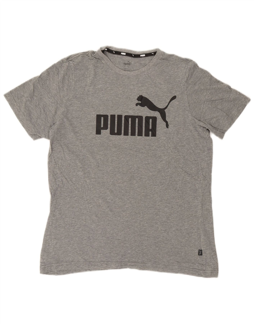 Męska koszulka z grafiką Puma, średnia szara bawełna