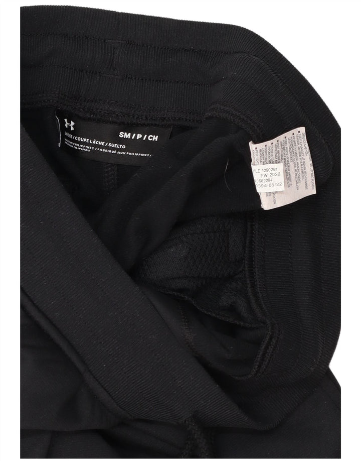 Męskie spodnie dresowe Under Armour, małe, czarne, poliestrowe