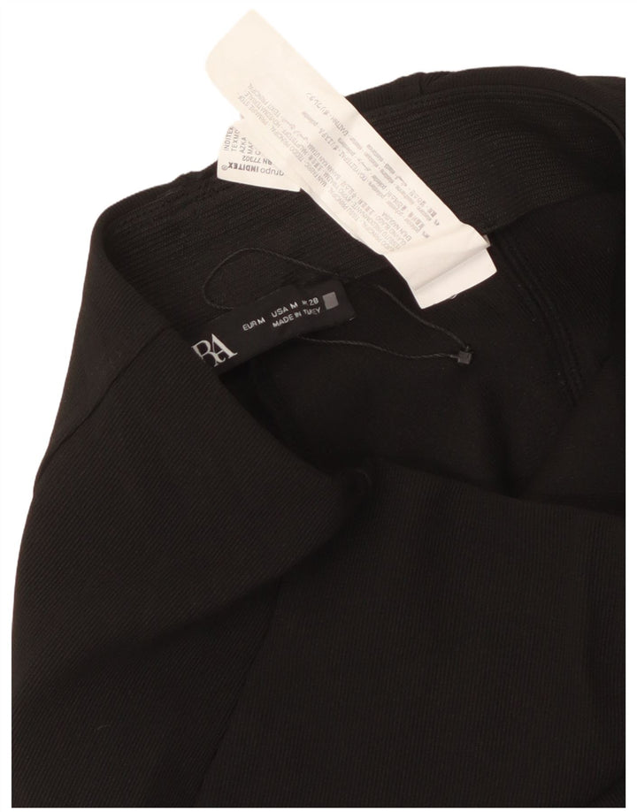 Spodnie damskie Zara Skinny Medium W28 L34 Czarny poliester