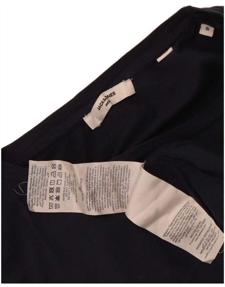 T-shirt męski Jack & Jones, mały, granatowy, bawełniany