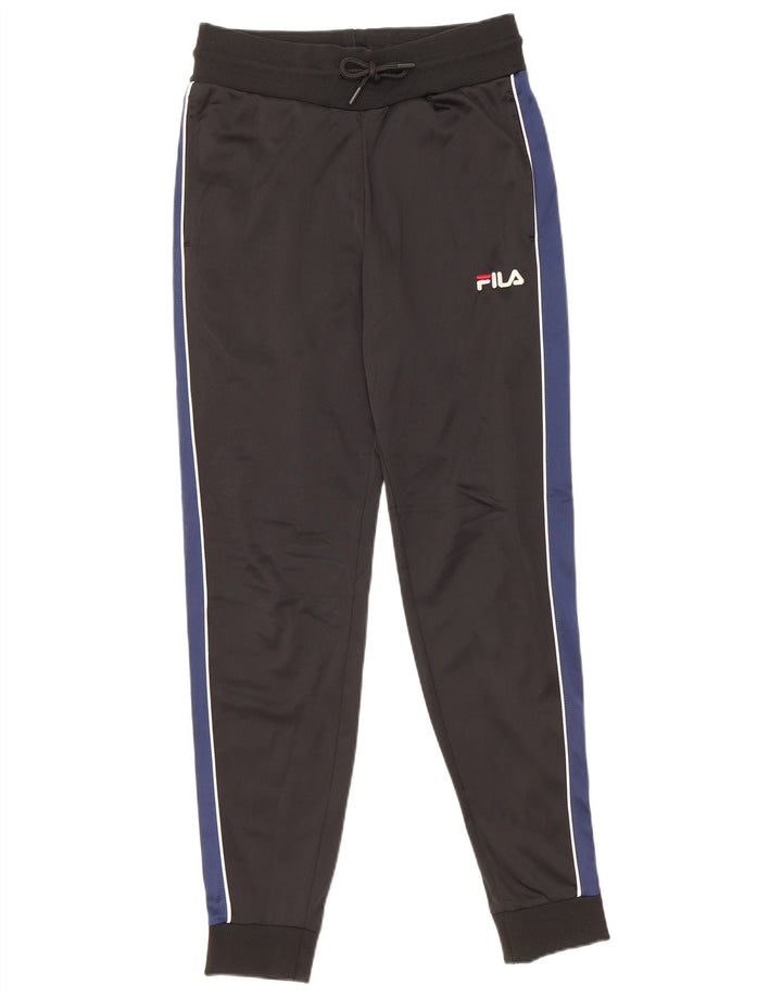 Męskie spodnie dresowe Fila Joggers XS Czarny poliester z blokami kolorów