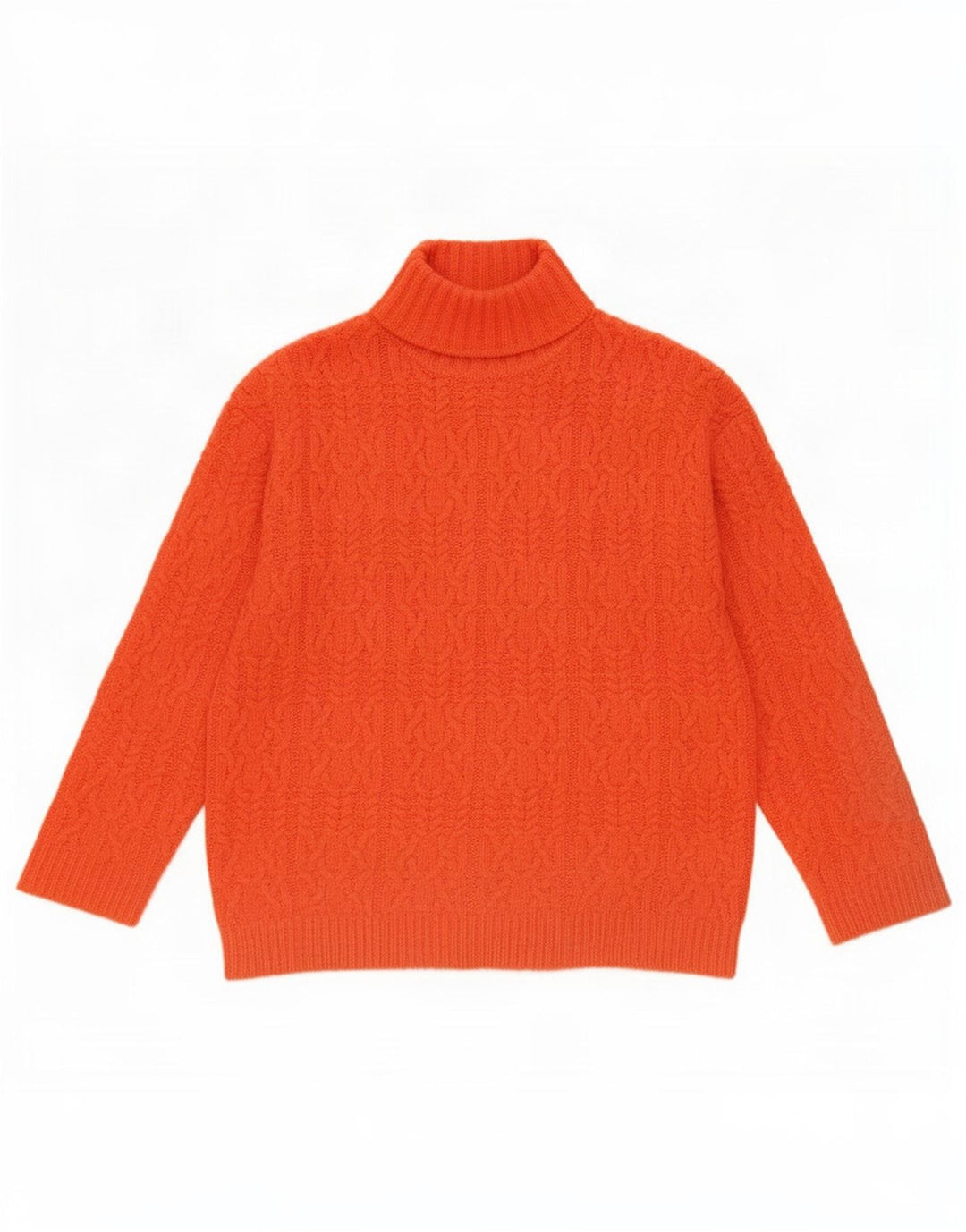 Marks & Spencer Damski sweter z golfem UK 10, mały, pomarańczowy