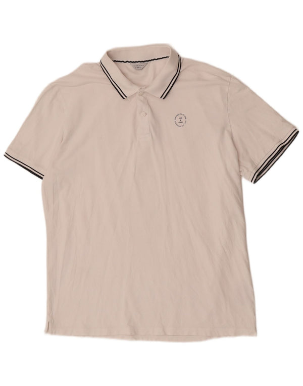 Męska koszulka polo Jack & Jones Core z krótkim rękawem i regularnym krojem, 2XL, biała bawełna