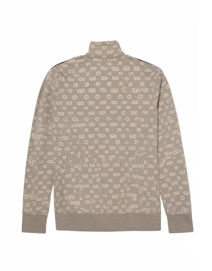 Damska kurtka dresowa Superdry Graphic UK 10, mała, szara, bawełniana
