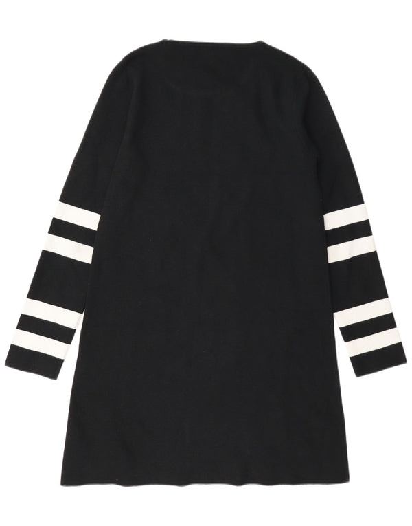 Sweter damski Zara UK 14, modal, średni czarny, z blokami kolorów