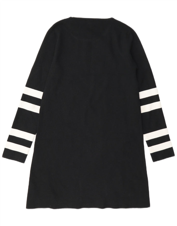 Sweter damski Zara UK 14, modal, średni czarny, z blokami kolorów
