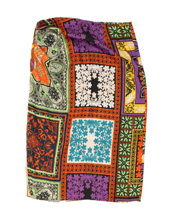 Zara Womens Midi Skirt 2XL W36 Multicoloured Patchwork Polyester